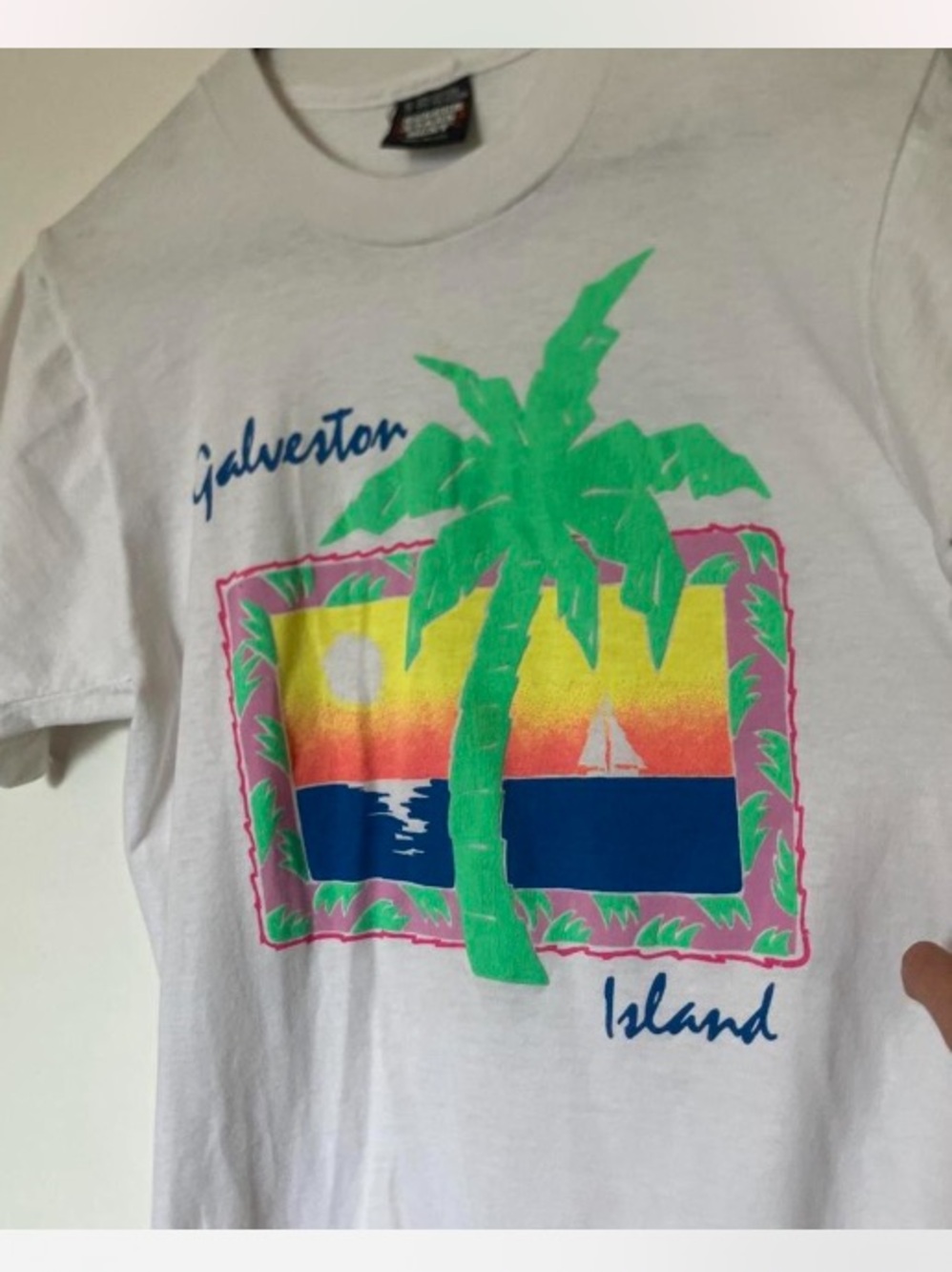 Vintage Galveston island Texas t shirt men’s size small